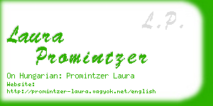 laura promintzer business card